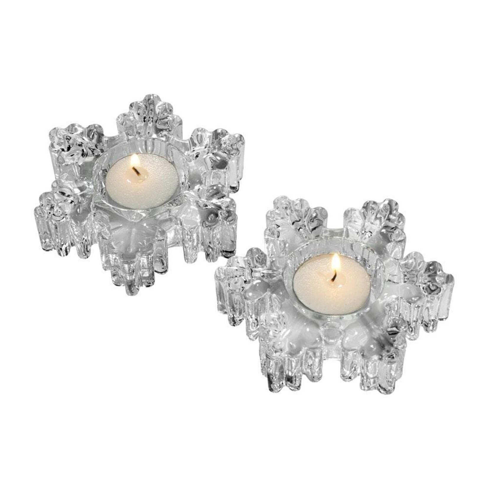 Rejoice Snowflake Tealight Holders - Set of 2