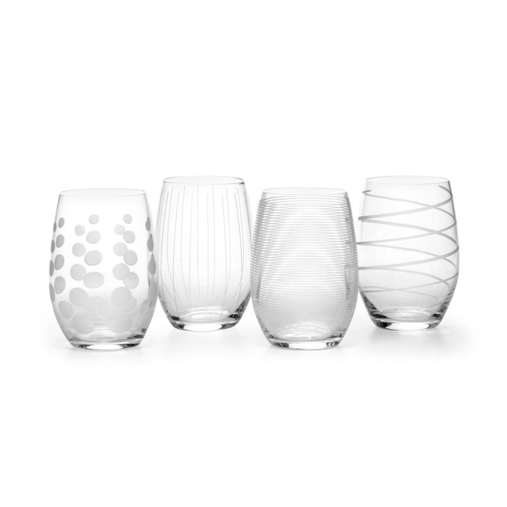 Cheers Stemless Wine Glasses - Set of 4