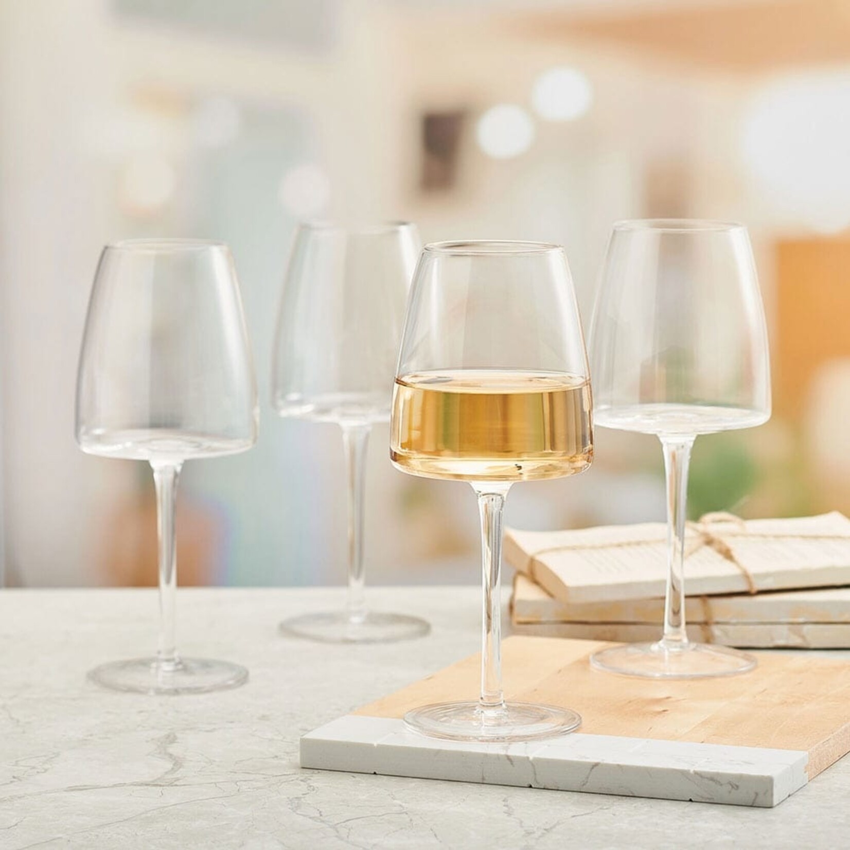 Cora White Wine Glasses - Set of 4