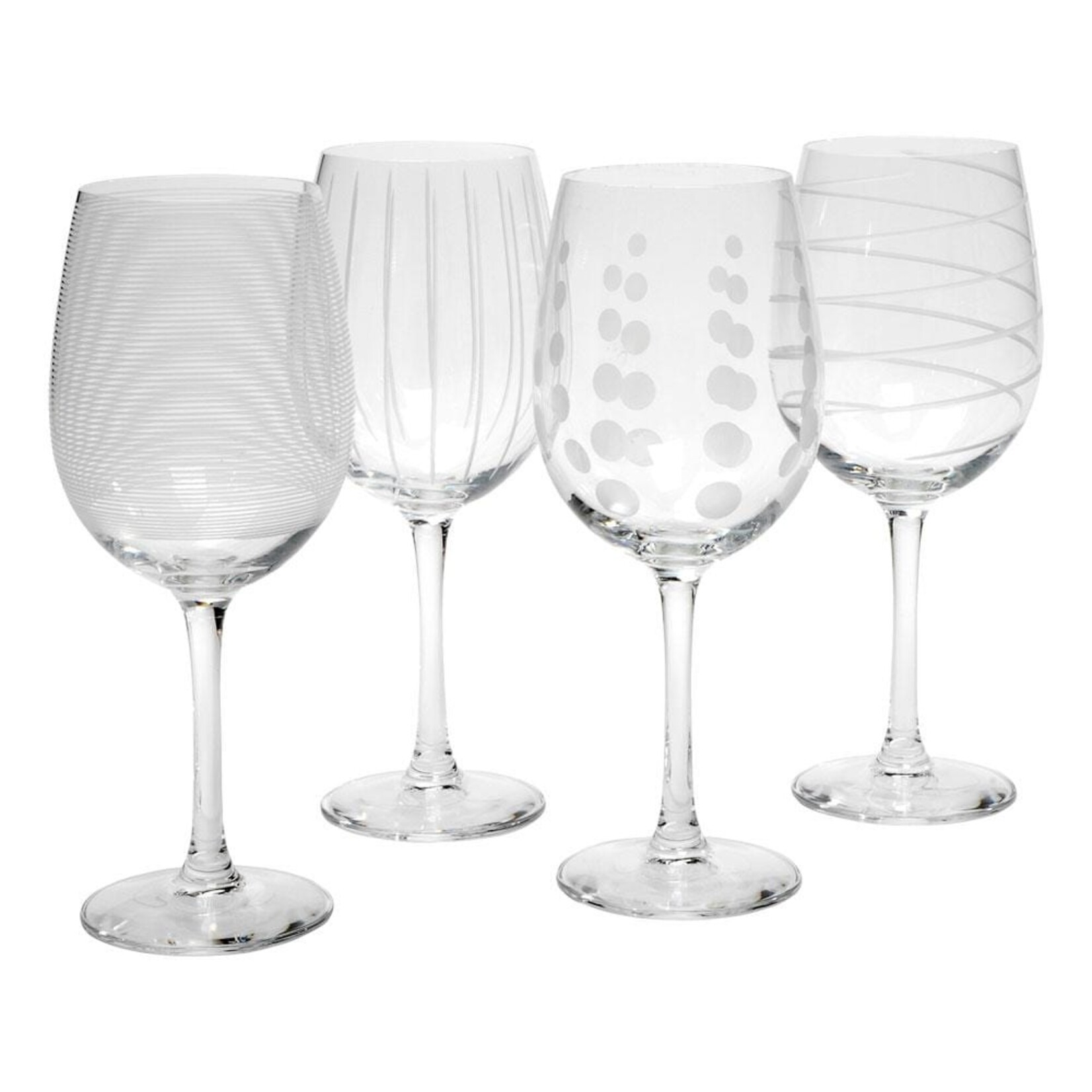 Cheers White Wine Glasses - Set of 4