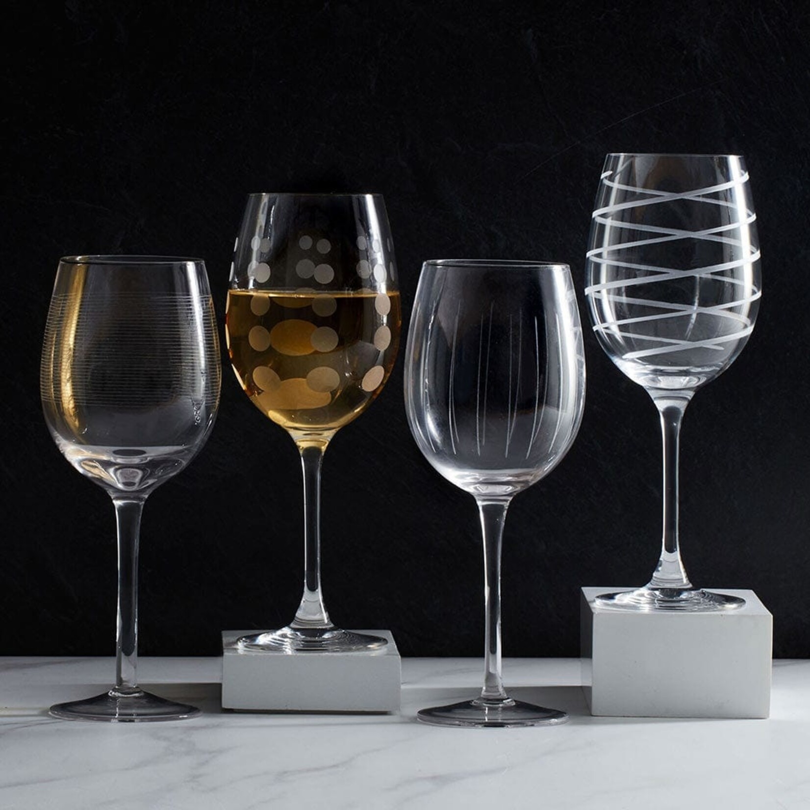 Cheers White Wine Glasses - Set of 4