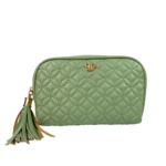 Small Makeup Case - Sage Quilted