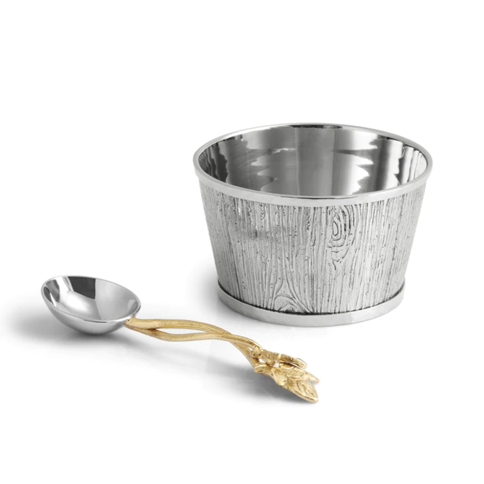 Michael Aram Ivy & Oak Nut Dish with Spoon