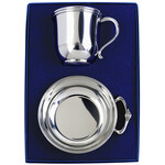 Pewter Baby Cup & Porringer Gift Set