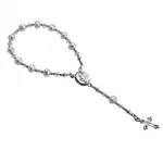 Gold Plated Baby Rosary with White Freshwater Pearls