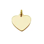 Engravable Gold Plated Heart Charm