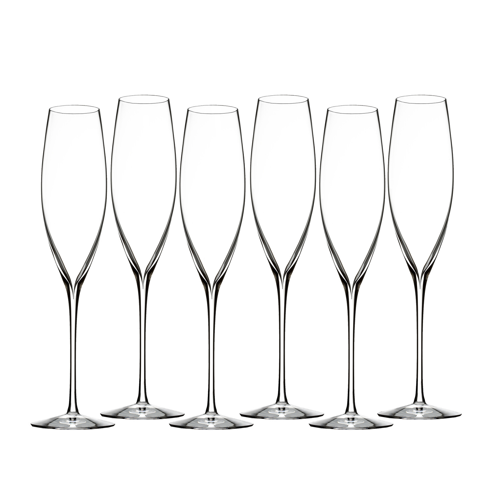 Elegance Champagne Flutes - Set of 6