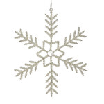 9" Beaded Snowflake Ornament