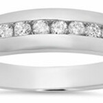 10k White Gold Diamond Anniversary Band .25ctw