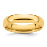 Quality Gold 14k Yellow Gold 5mm Standard Weight Comfort Fit Wedding Band Size 10.5