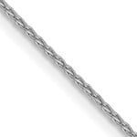 Quality Gold Inc. 14K White Gold 20 inch 1mm Parisian Wheat with Lobster Clasp Chain