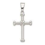 Quality Gold Inc. Sterling Silver Polished Cross Pendant