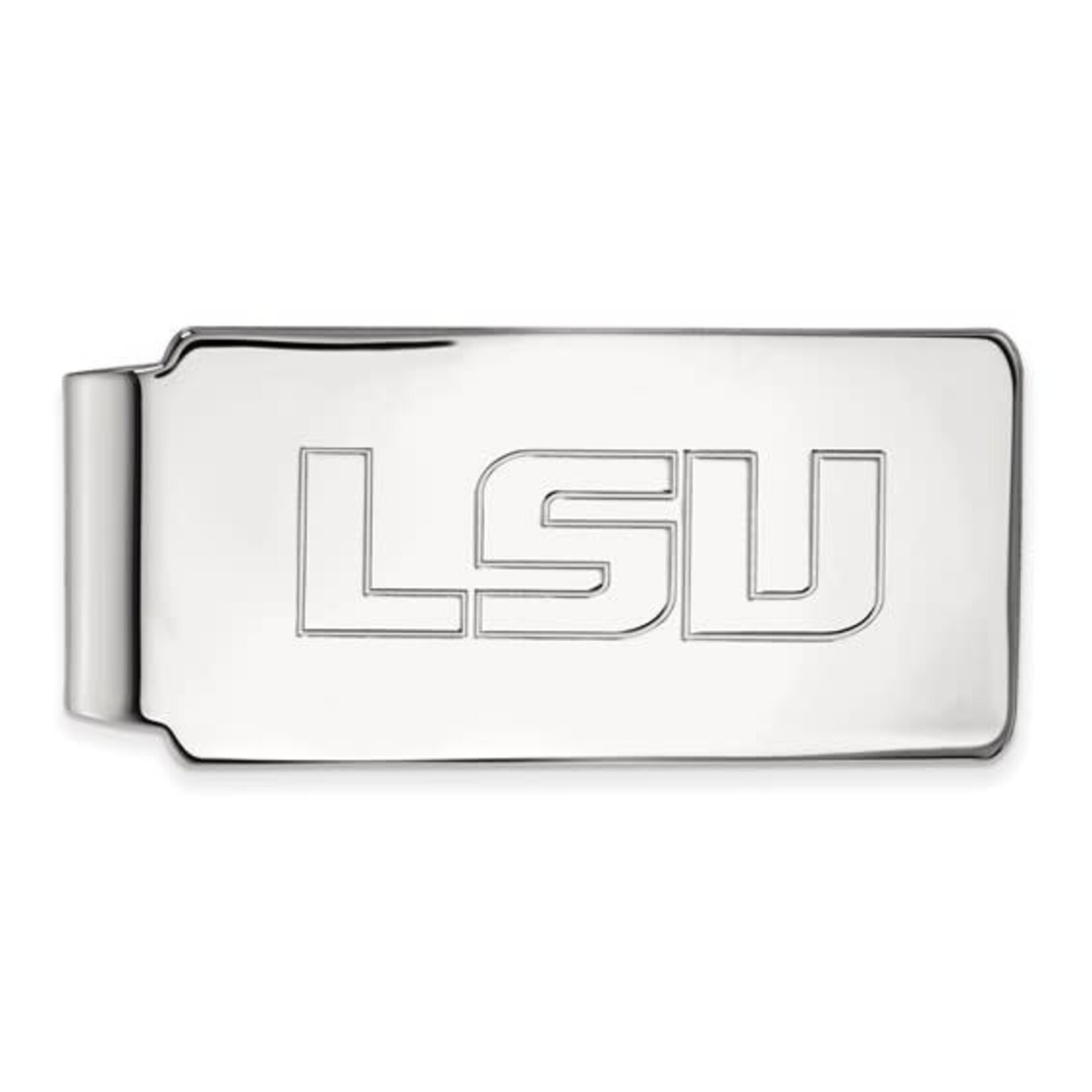 Sterling Silver LSU Money Clip