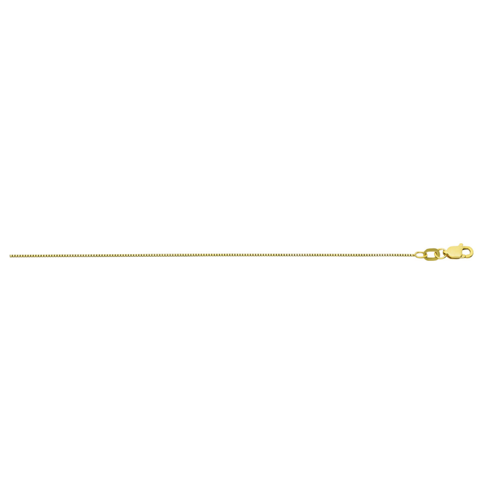 10K Yellow Gold 1.0mm Box Chain 18"