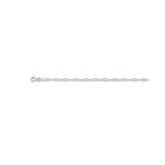 Sterling Silver Rhodium Plated 2.5mm Paperclip Chain 2.5mm 24''