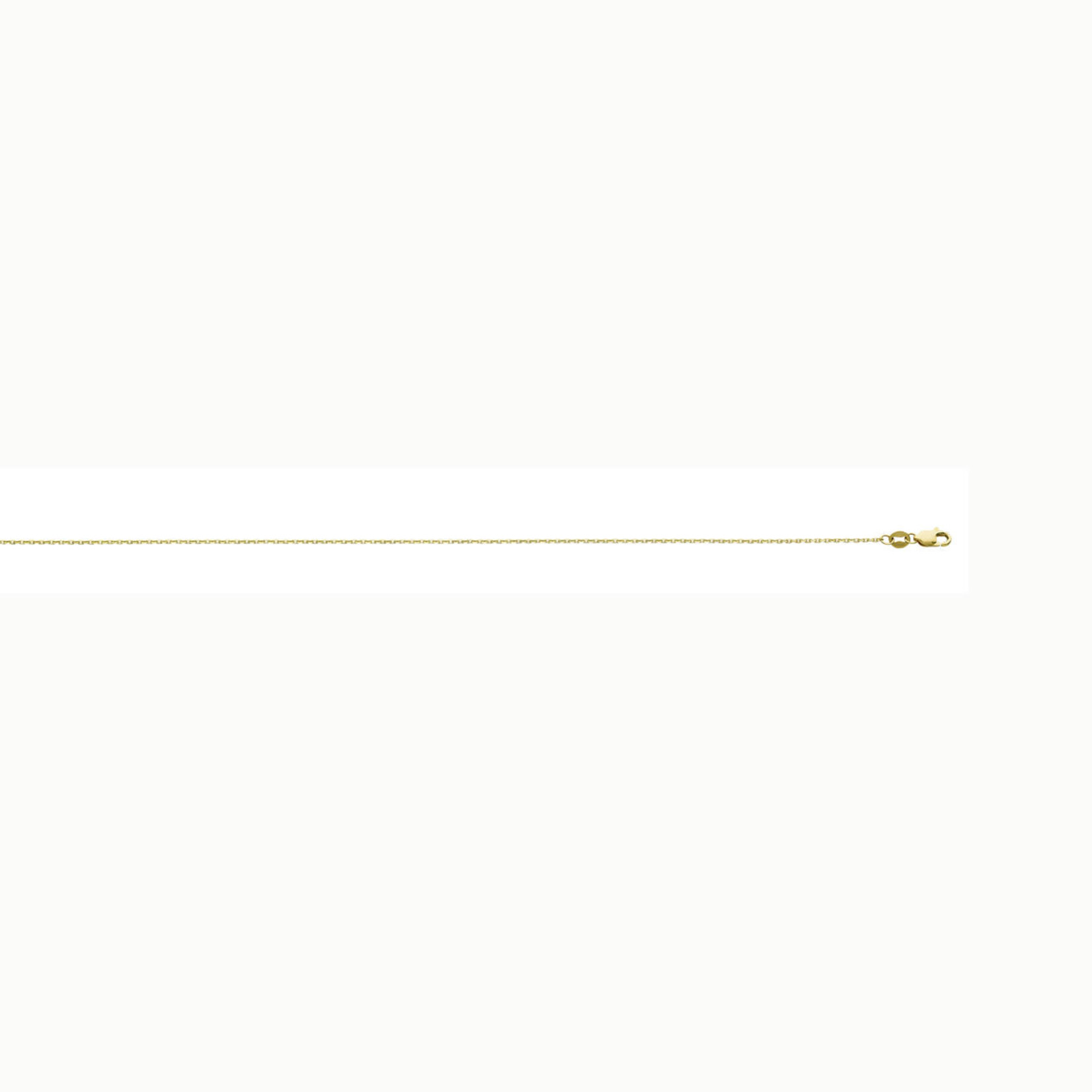 10K YG 0.8mm D/C Cable Chain 16''