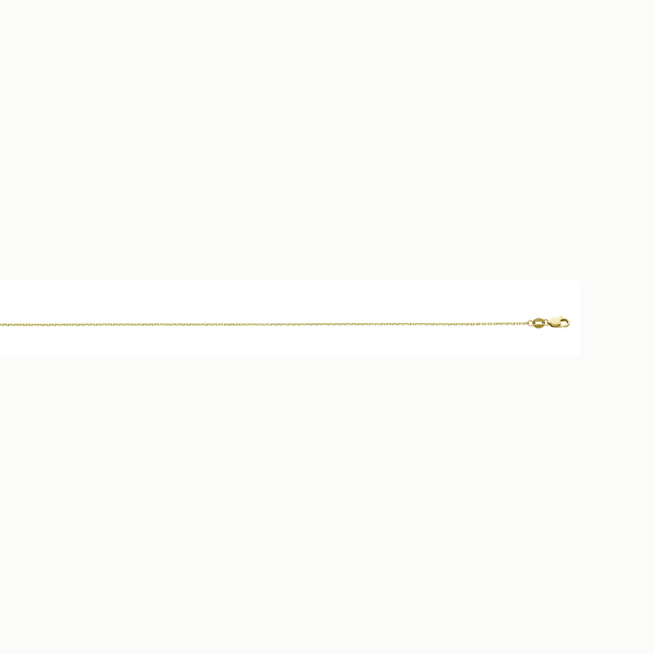 10K YG 0.8mm D/C Cable Chain 16''