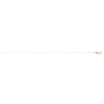 10K yg 0.84mm D/C Round Wheat Chain 18"