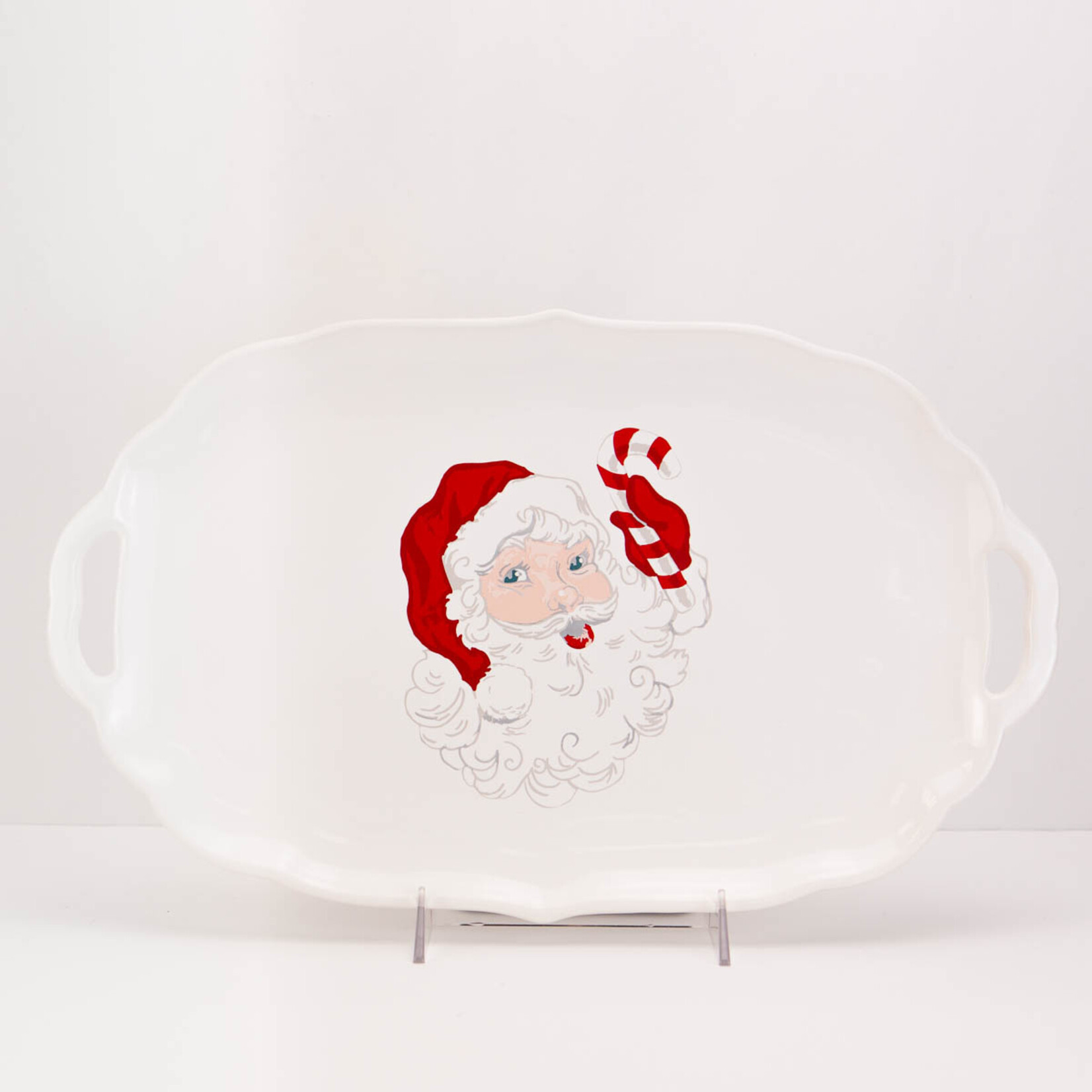Candy Cane Santa Platter