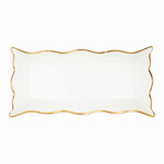 Chateau Gold-Trimmed Rectangular Serving Tray