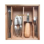 Orban & Sons Seafood Set with Cracker in Wooden Box