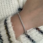 14K White Gold 7.00 CTW Diamond Bracelet