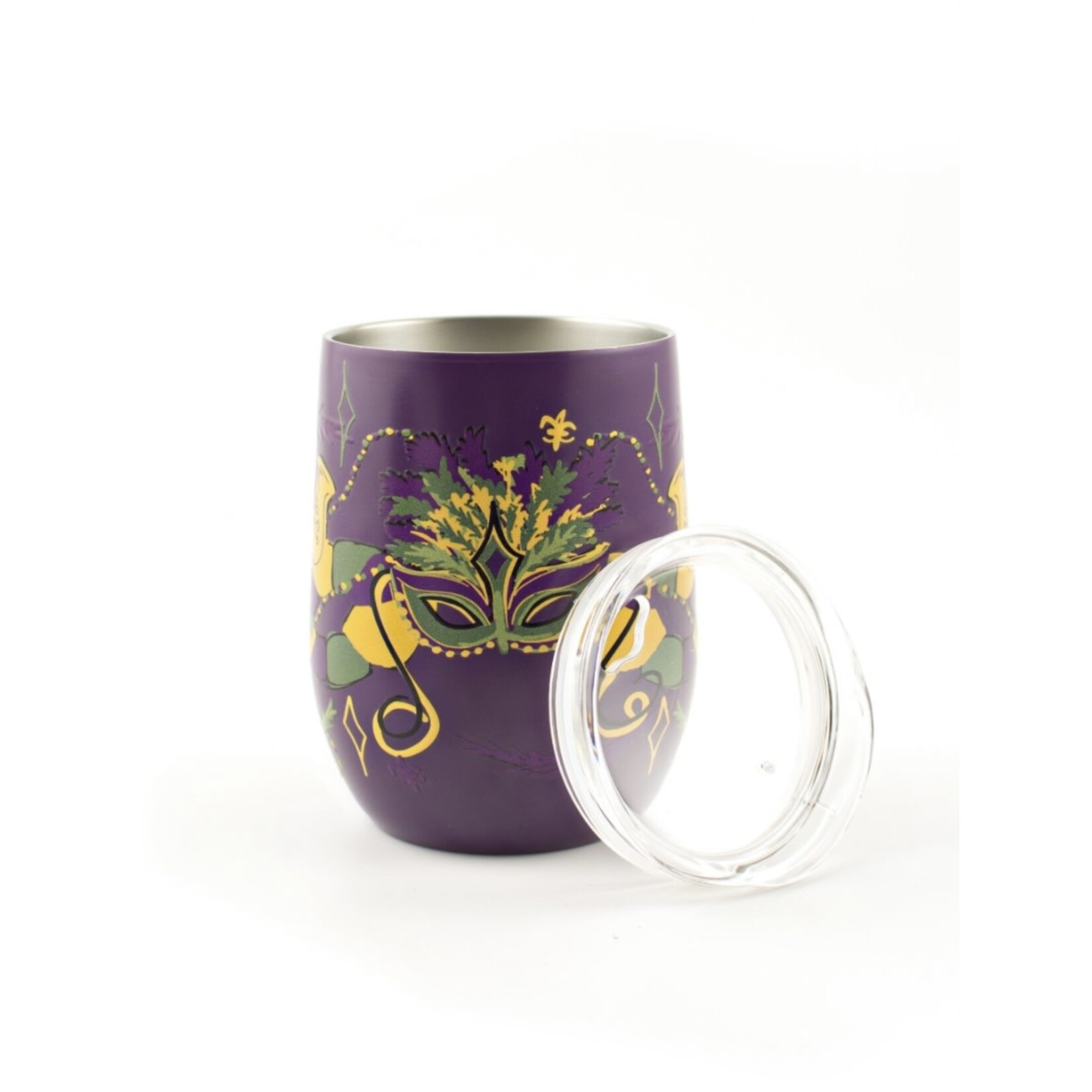Stainless Wine Tumbler Mardi Gras