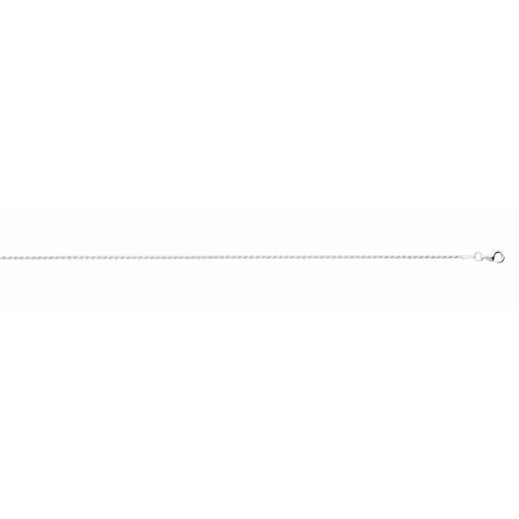 Sterling Silver 1.4mm Rope Chain 16"