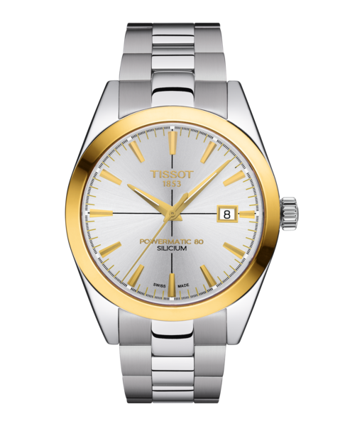 Tissot Gentleman Powermatic 80 Silicium Solid 18K Gold Bezel T927.407.41.031.01
