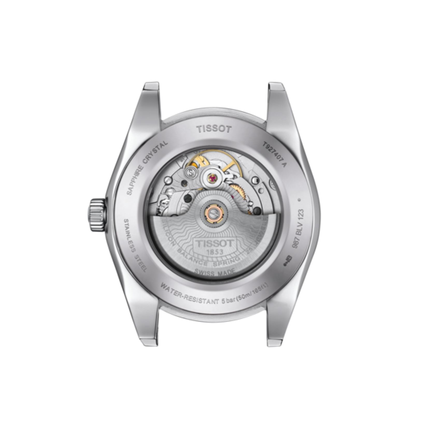 Tissot Gentleman Powermatic 80 Silicium Solid 18K Gold Bezel T927.407.41.031.01