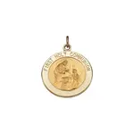 14k Yellow Gold First Communion Medal