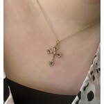10k Yellow Gold Fashion Diamond Cross