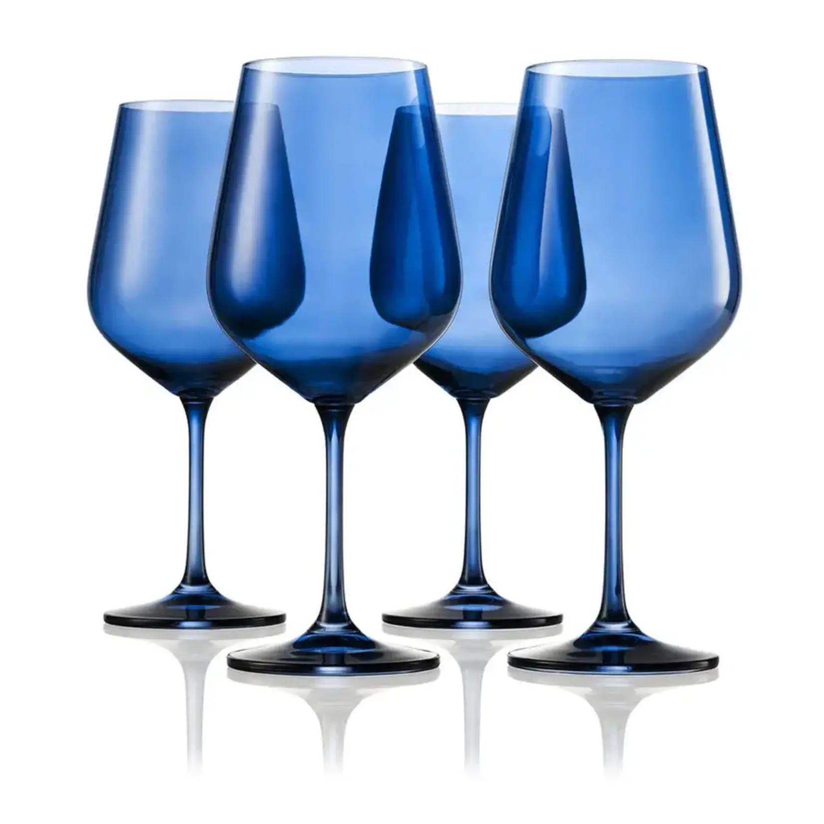 Sheer Blue Red Wine Glass - Set of 4