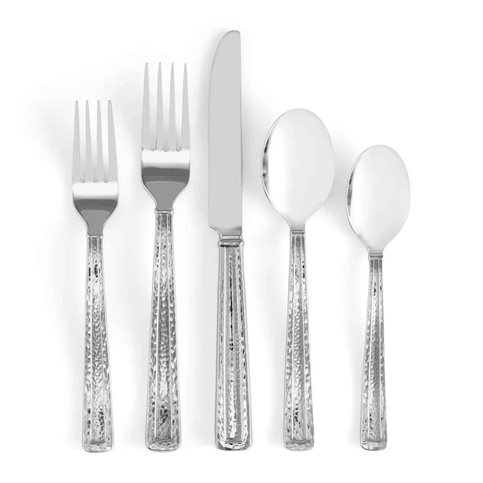 Hammertone 5 Piece Flatware Set