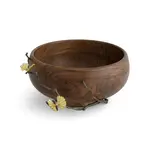 Butterfly Ginkgo Wood Salad Bowl
