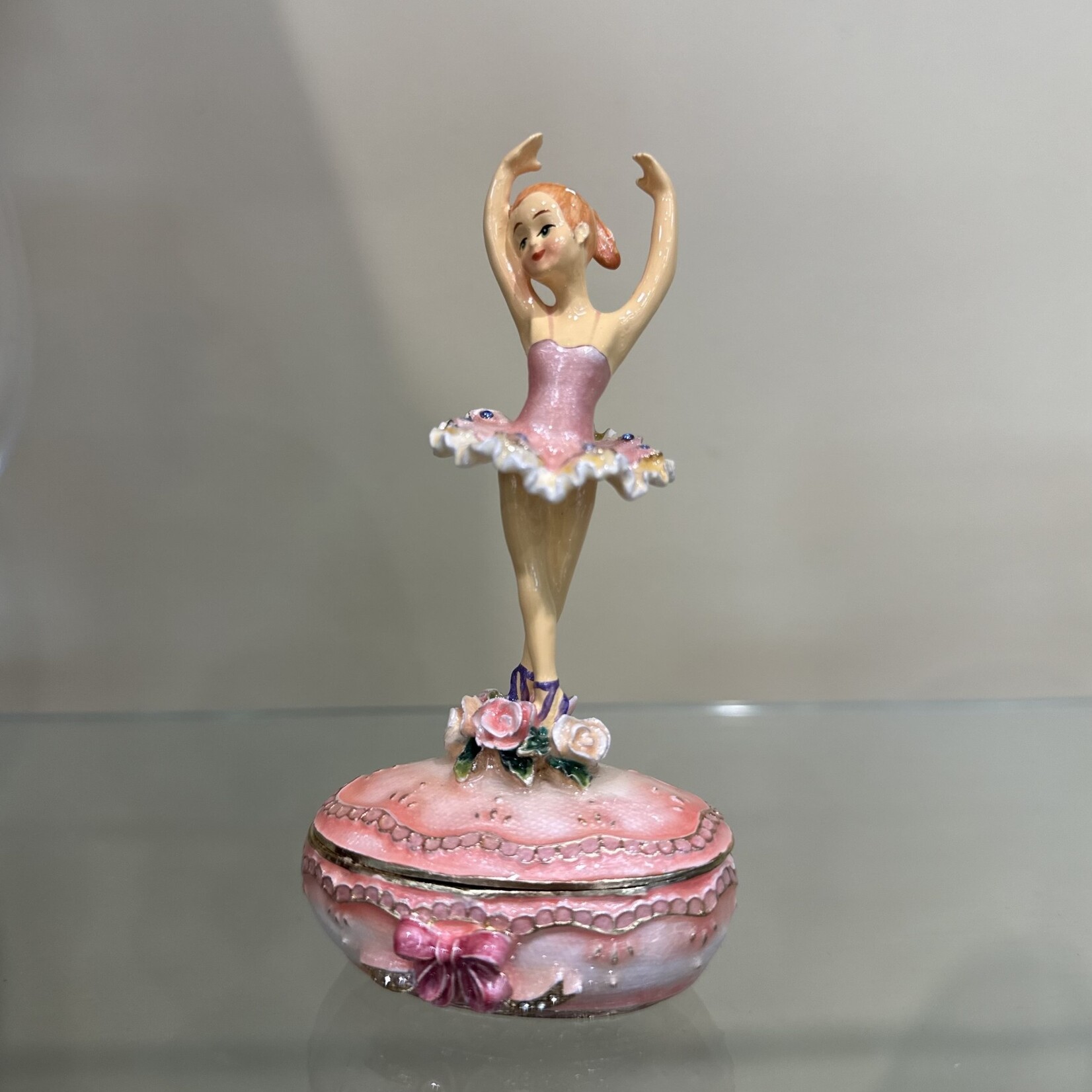 Jeweled Ballerina Trinket Box