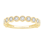 10K Yellow Gold 1/12CTW Diamond Stack Ring