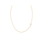 10k Yellow Gold Diamond Cross Necklace .22ctw
