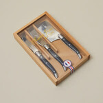 Laguiole Set of 3 Black Cheese Utensils