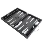 Matte Black Backgammon Set
