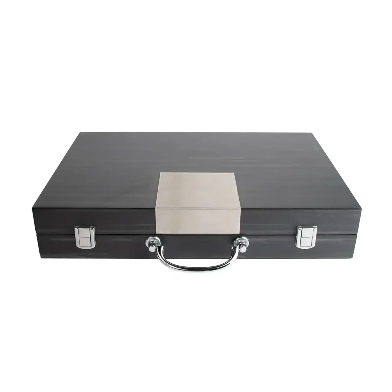 Matte Black Backgammon Set