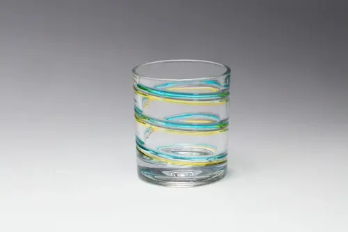 Swirls Yellow Blue Spinning DOF