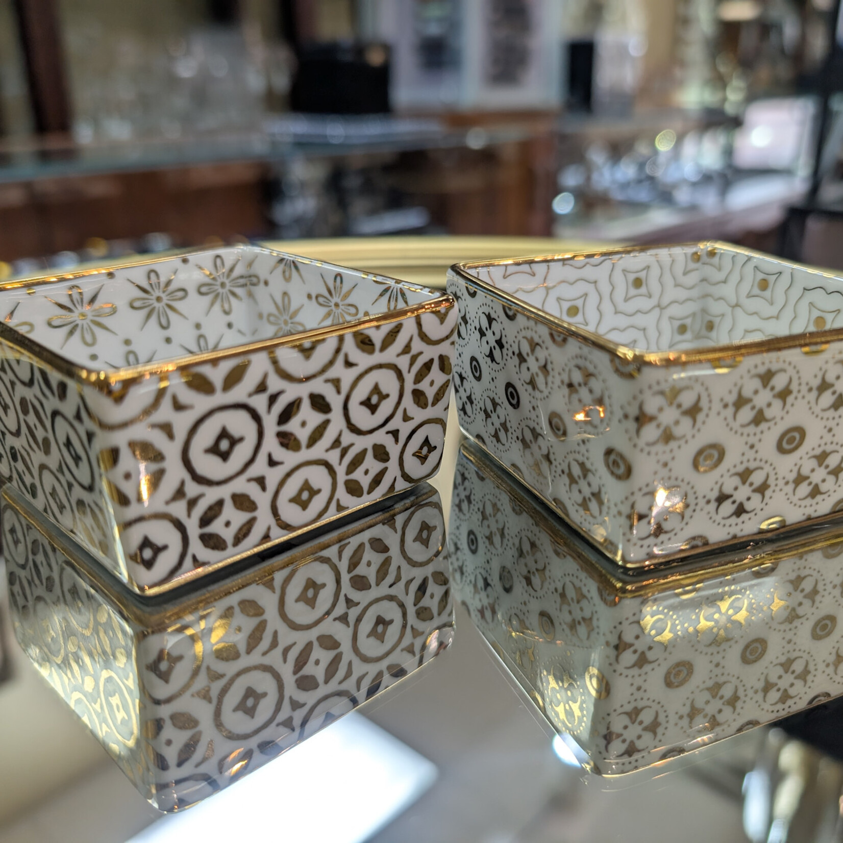 KASHMIR SET OF 2 SQUARE DISHES