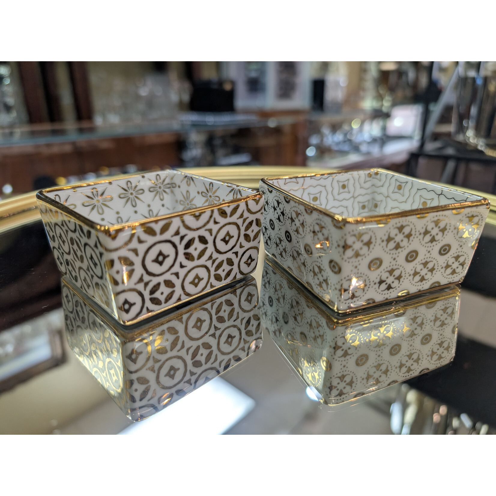 KASHMIR SET OF 2 SQUARE DISHES