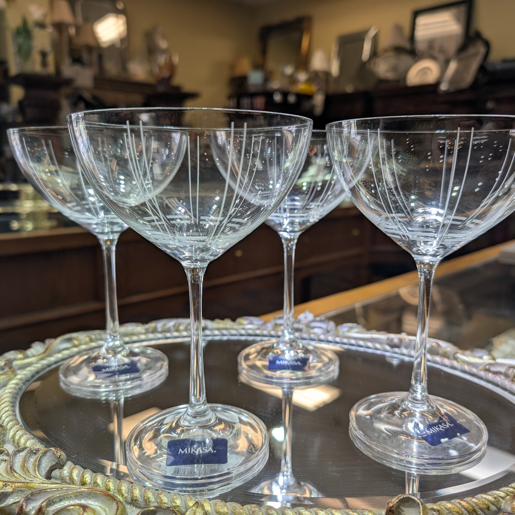 Champagne Berlin glass set of 4