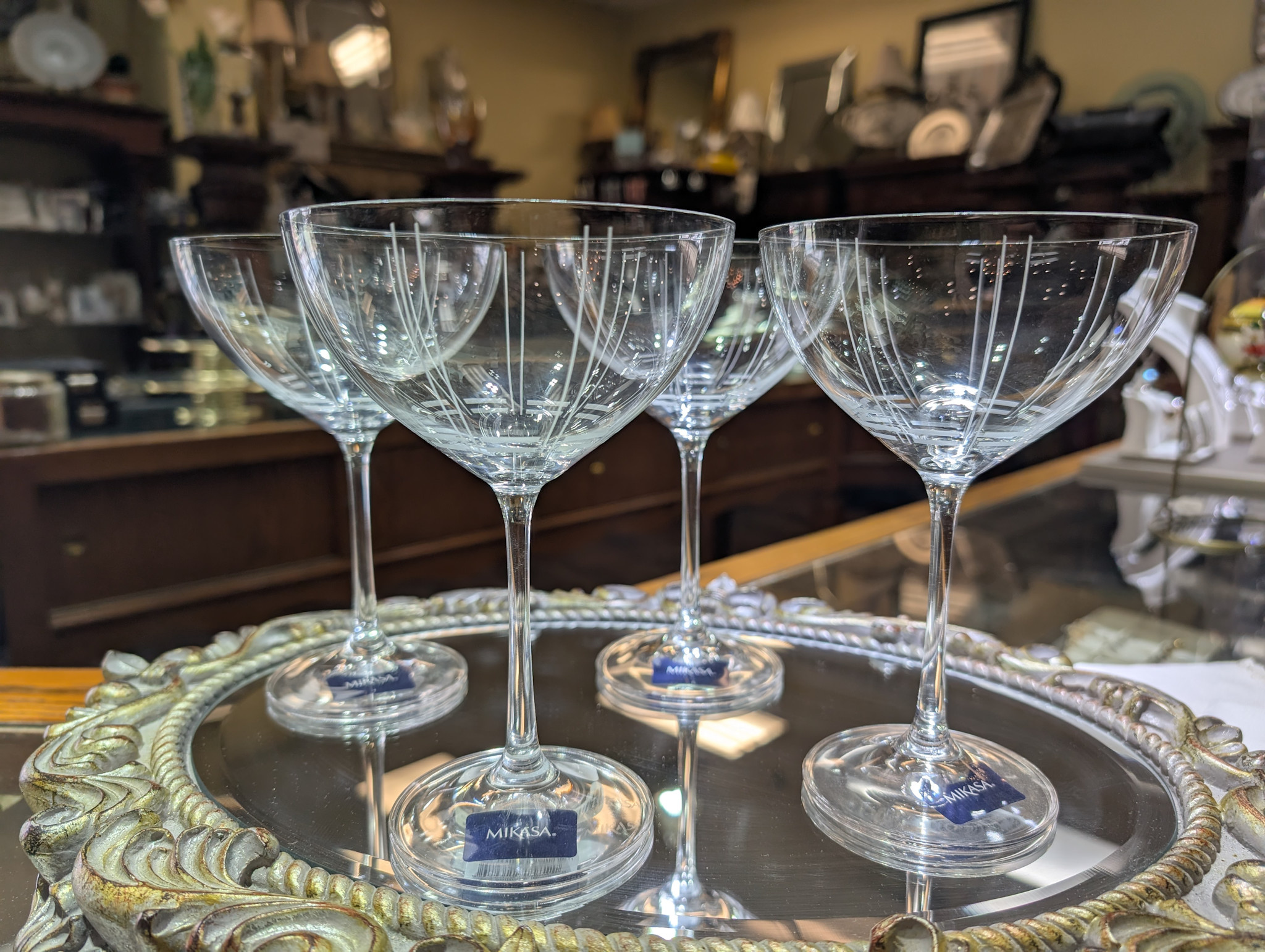 Champagne Berlin glass set of 4