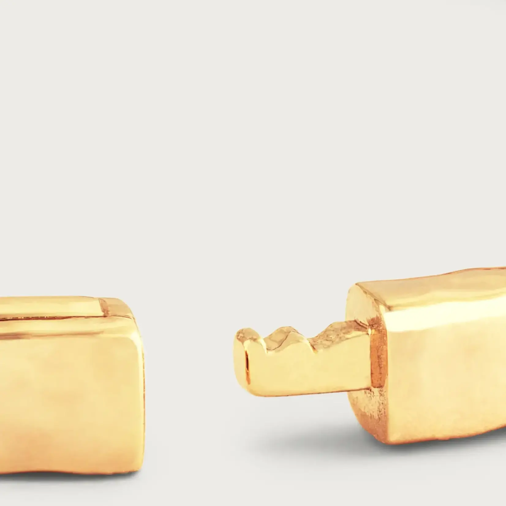 Farrier Thin Hinged Bangle, Gold