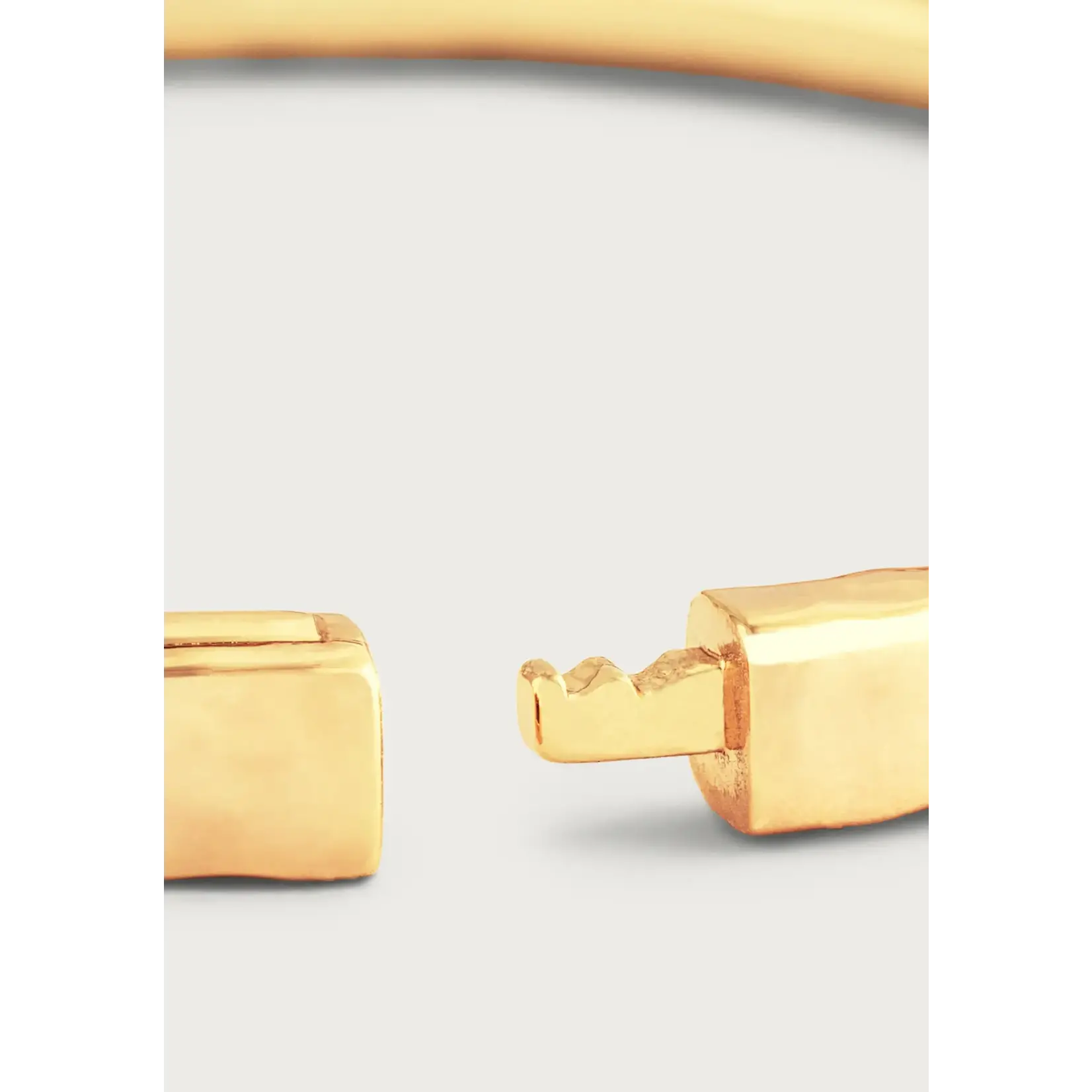 Farrier Thin Hinged Bangle, Gold