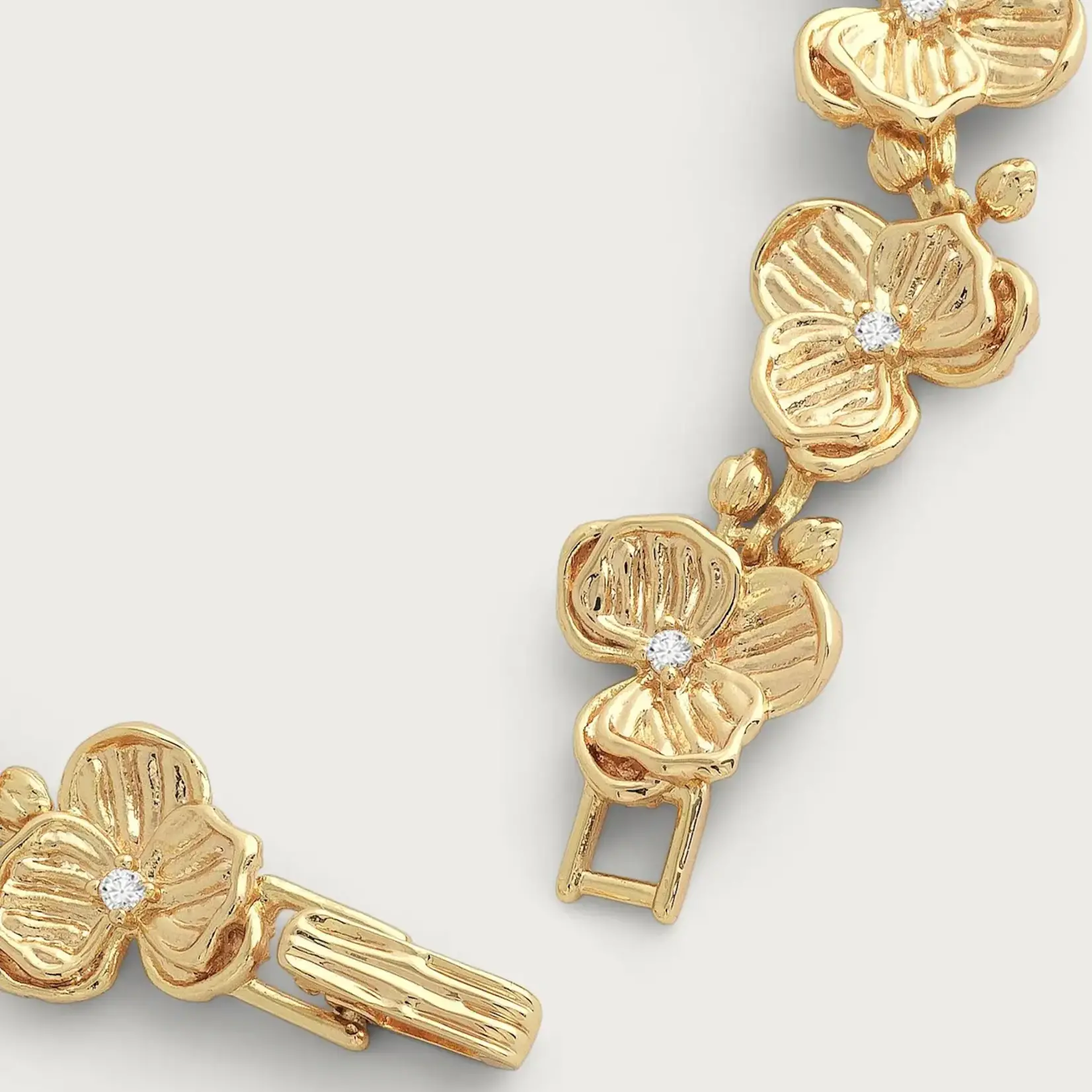 Orchid Link Bracelet