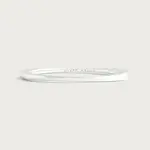 Farrier Thin Hinged Bangle, Silver